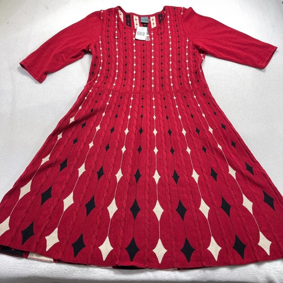 Gabby Skye Dresses & Skirts - Gabby Skye Dress Red Diamond Shapes Size 2X NWT